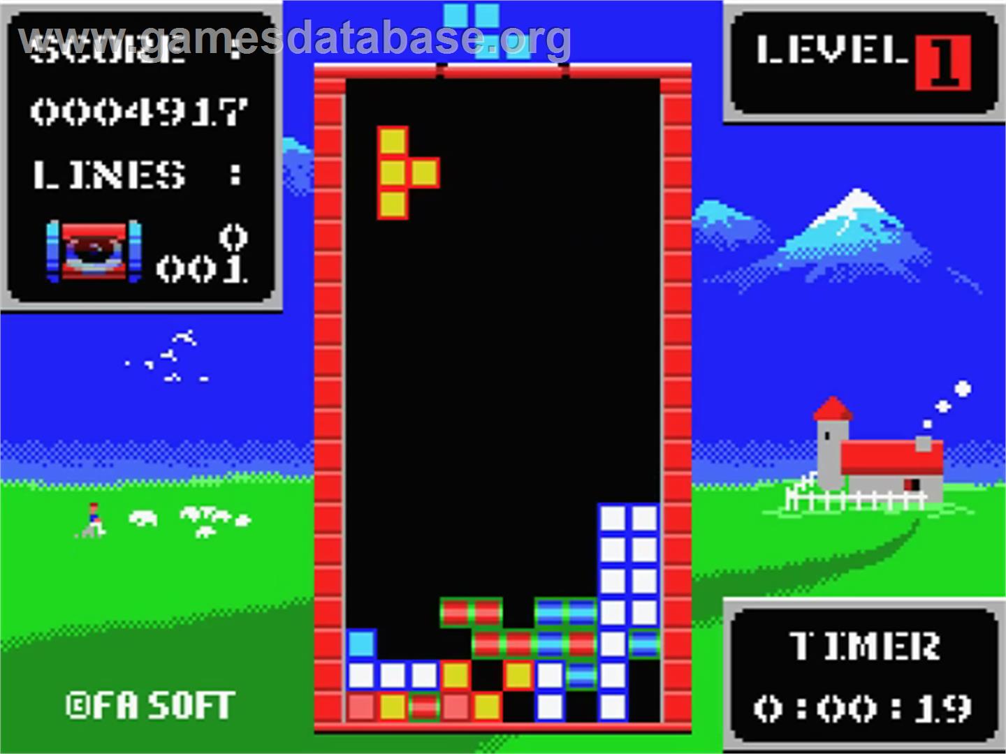 Fa Tetris - MSX - Artwork - In Game