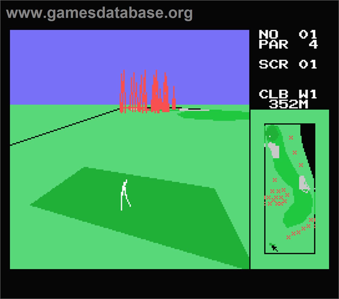 Hudson 3d Golf - MSX - Artwork - In Game
