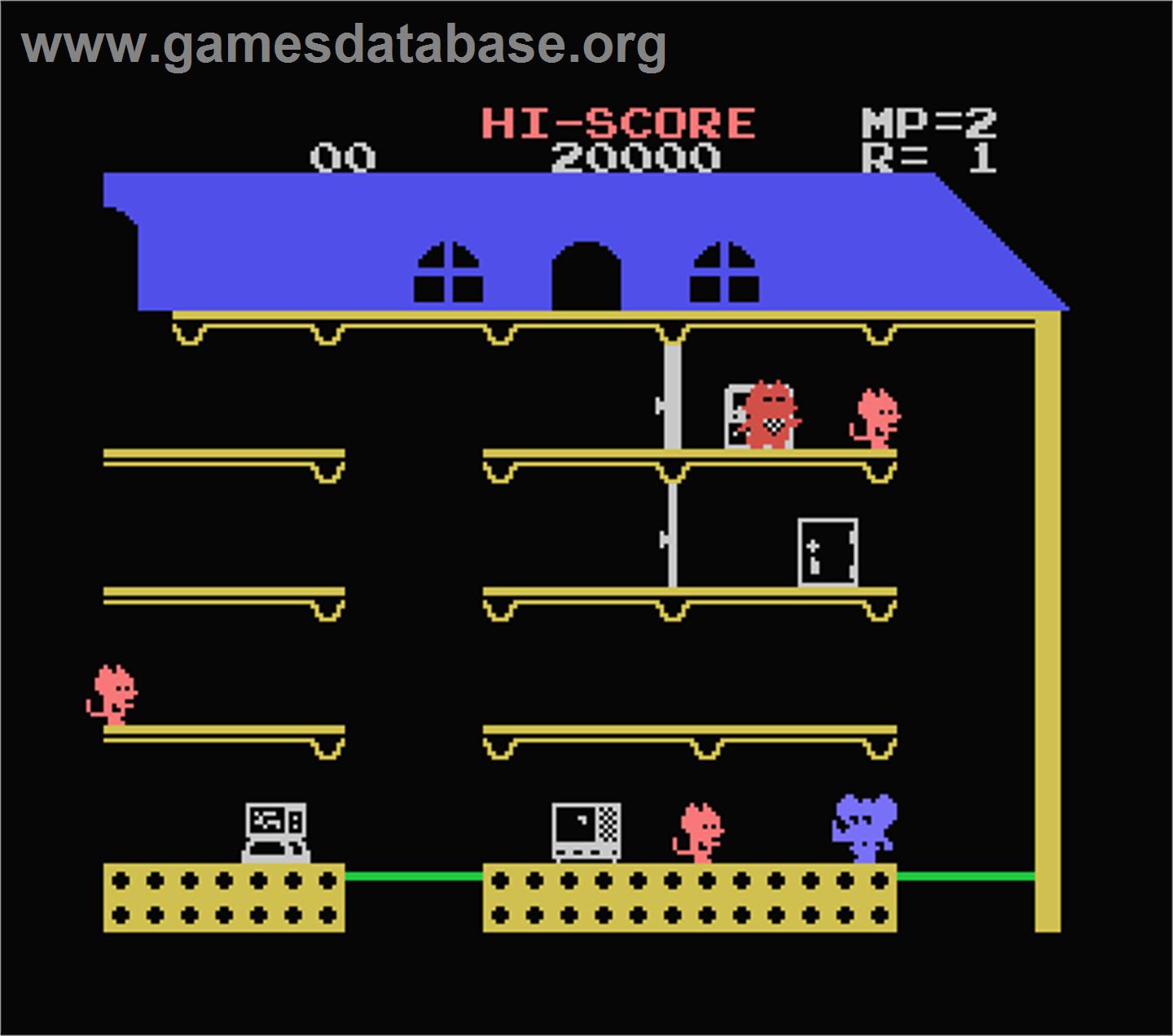Mappy - MSX - Artwork - In Game