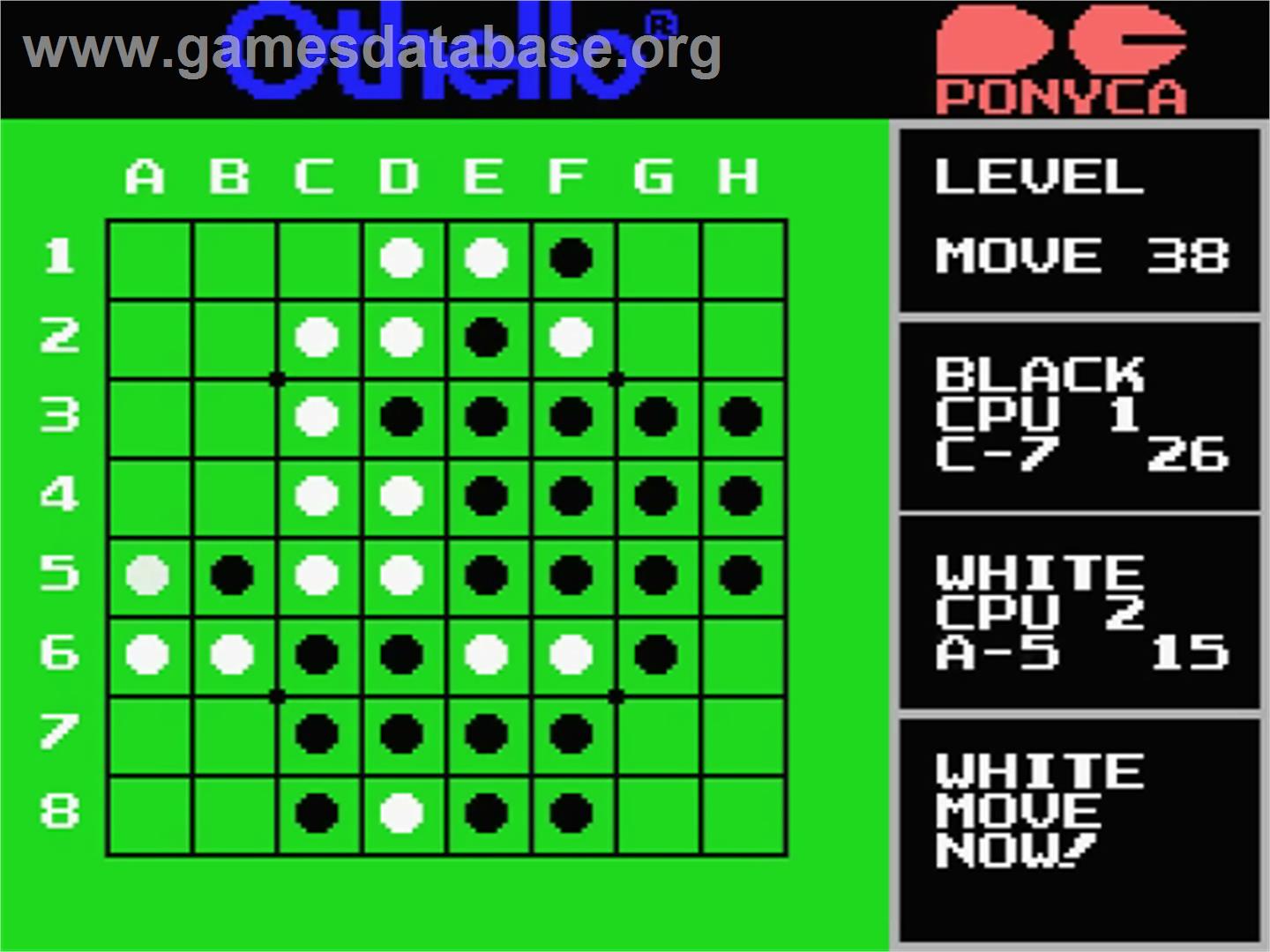 Othello - MSX - Artwork - In Game