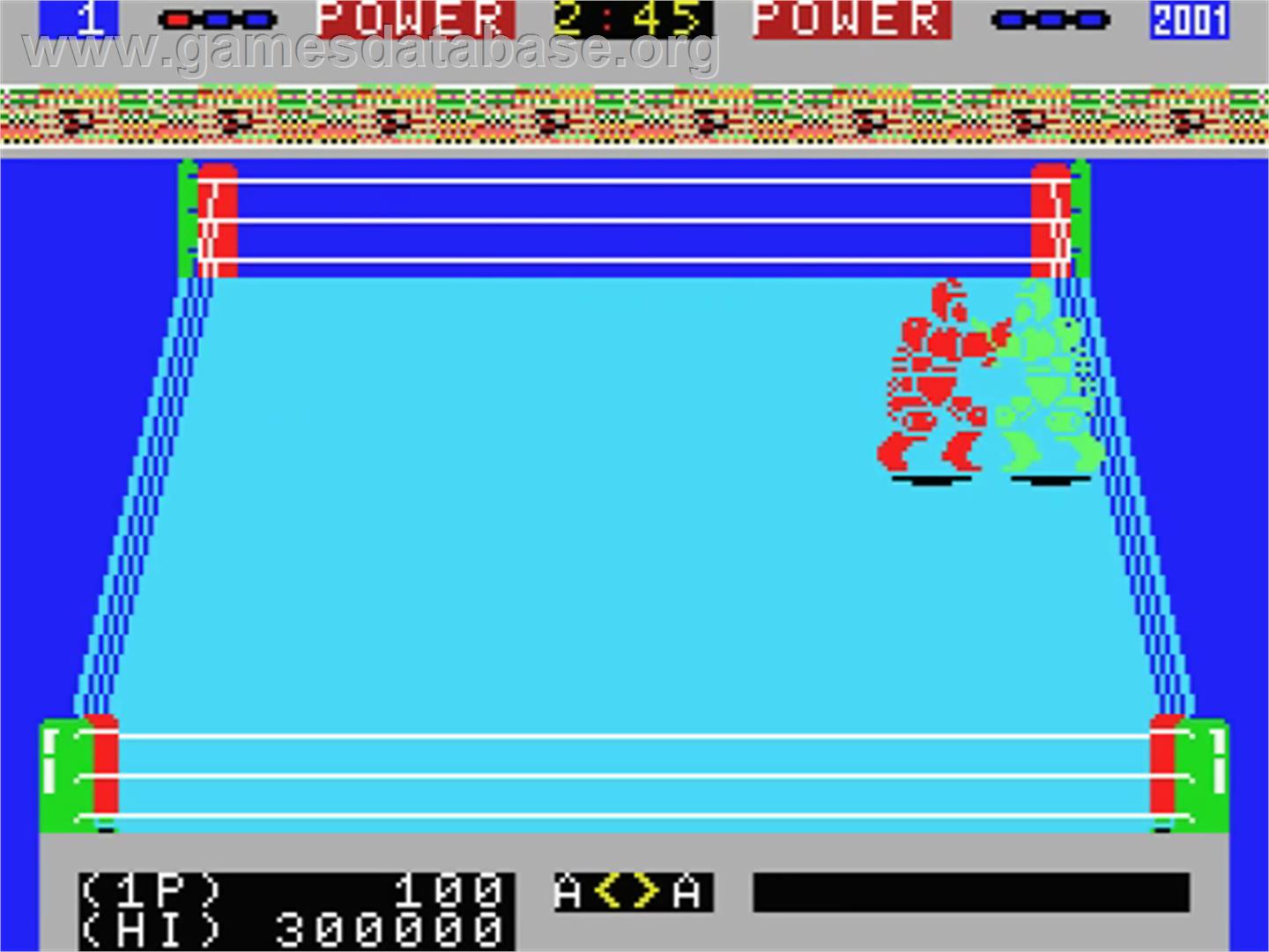 Robo Wres 2001 - MSX - Artwork - In Game