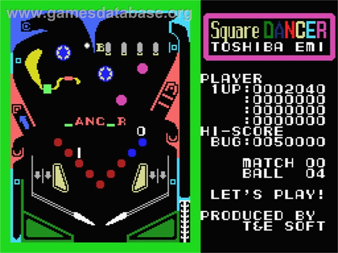 Square Dancer - MSX - Artwork - In Game