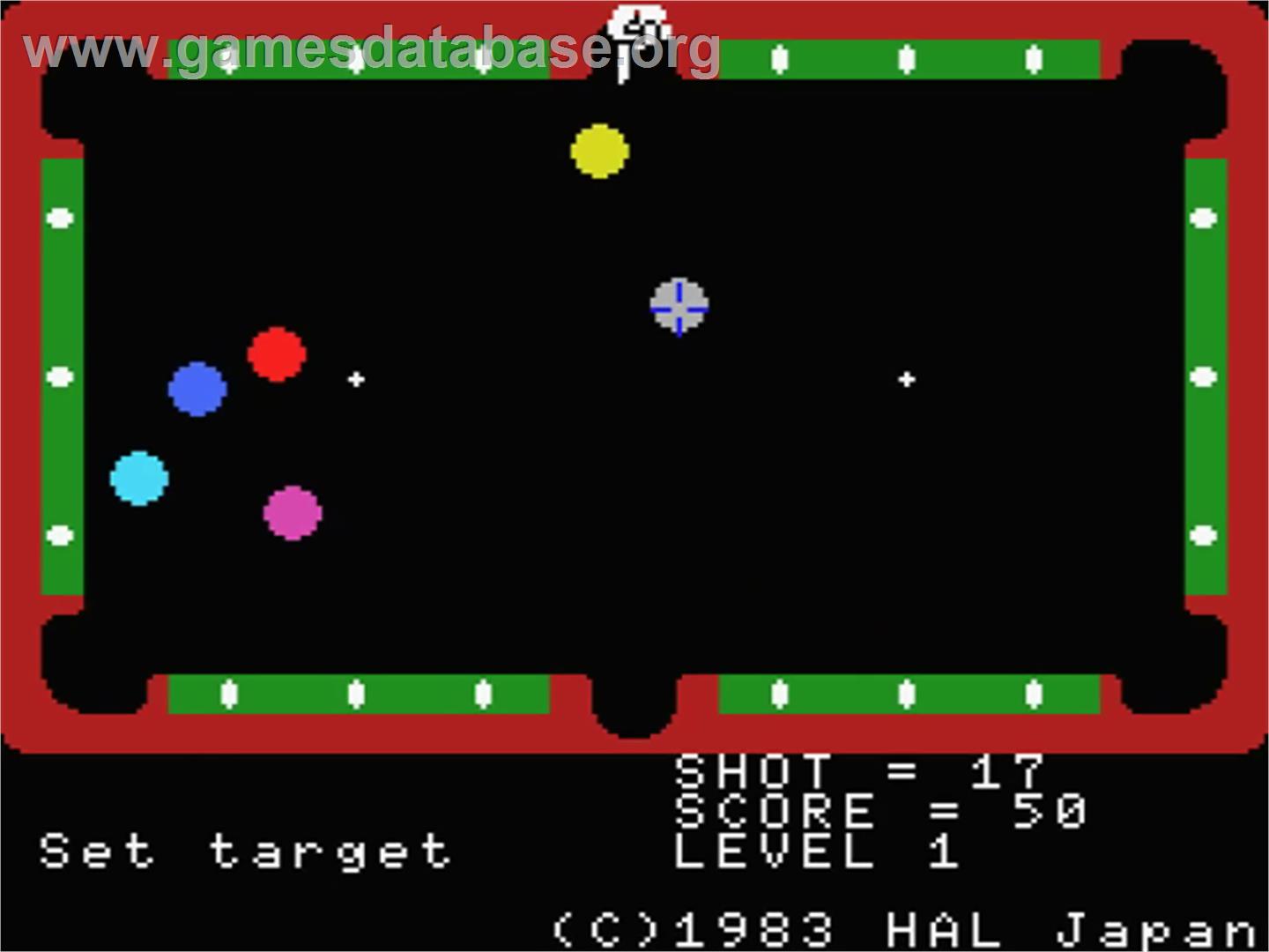 Super Billiards - MSX - Artwork - In Game