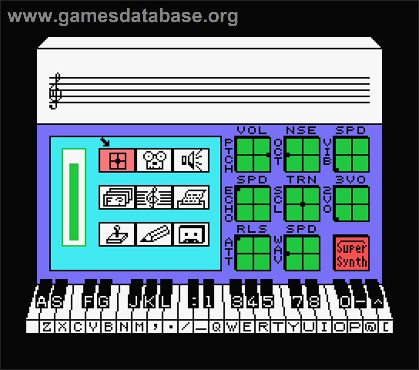 Super Synth - MSX - Artwork - In Game