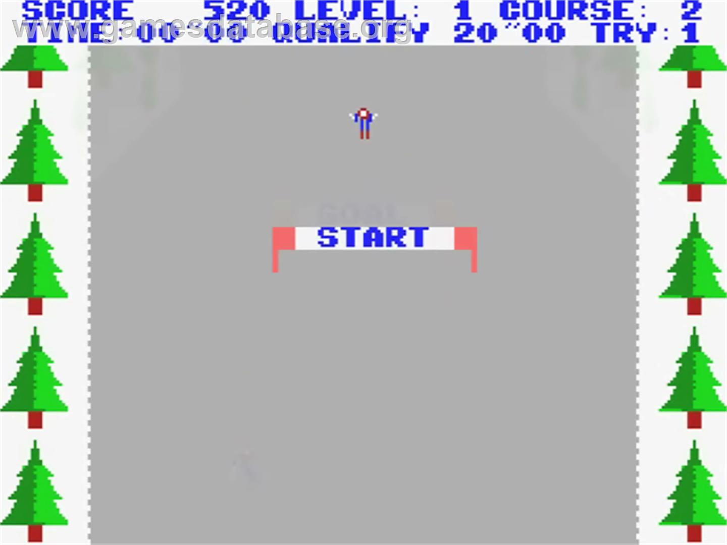 Trial Ski - MSX - Artwork - In Game