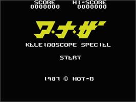 Title screen of A-Na-Za - Kaleidoscope Special on the MSX.