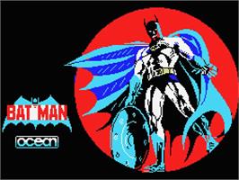 Title screen of Batman on the MSX.