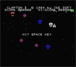 Title screen of Battleship Clapton 2 on the MSX.