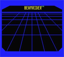 Title screen of Beam Rider on the MSX.