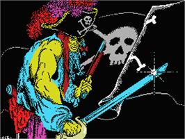 Title screen of Blackbeard on the MSX.