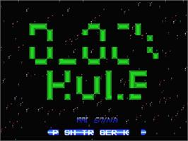 Title screen of Block Hole on the MSX.