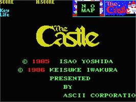 Title screen of Castle, The on the MSX.