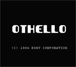 Title screen of Computer Othello on the MSX.