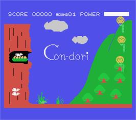 Title screen of Con-dori on the MSX.