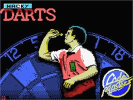 Title screen of Darts on the MSX.