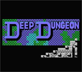 Title screen of Deep Dungeon (Trilobyte) on the MSX.