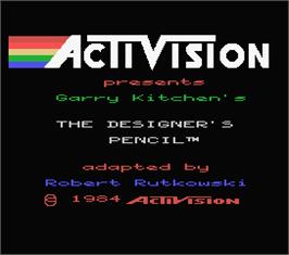 Title screen of Designer's Pencil, The on the MSX.
