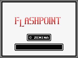 Title screen of Flash Point on the MSX.