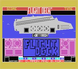 Title screen of Flight Deck on the MSX.