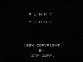Title screen of Funky Mouse on the MSX.