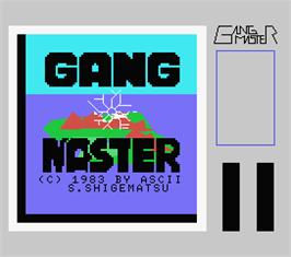 Title screen of Gang Master on the MSX.