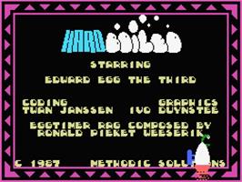 Title screen of Hard Boiled on the MSX.