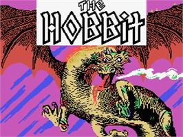 Title screen of Hobbit, The on the MSX.
