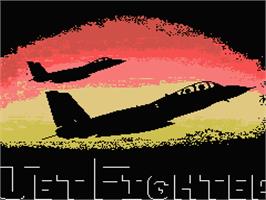 Title screen of Jet Fighter on the MSX.