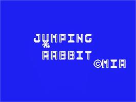 Title screen of Jumping Rabbit on the MSX.