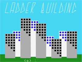 Title screen of Ladder Building on the MSX.