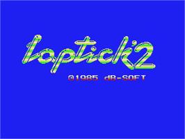 Title screen of Laptick 2 on the MSX.