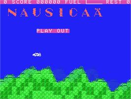Title screen of Nausicaa on the MSX.