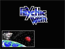 Title screen of Psychic War - Cosmic Soldier 2 on the MSX.