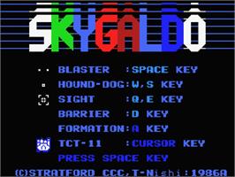 Title screen of Sky Galdo on the MSX.