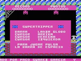 Title screen of Super Tripper on the MSX.