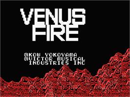 Title screen of Venus Fire on the MSX.