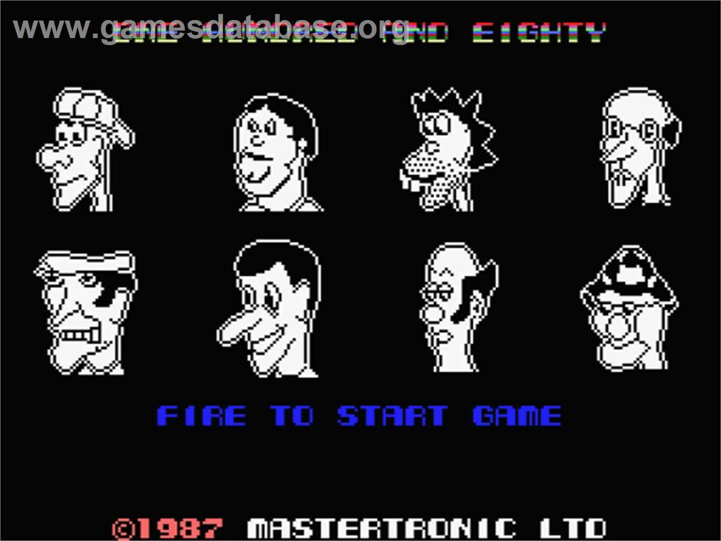 180 - MSX - Artwork - Title Screen