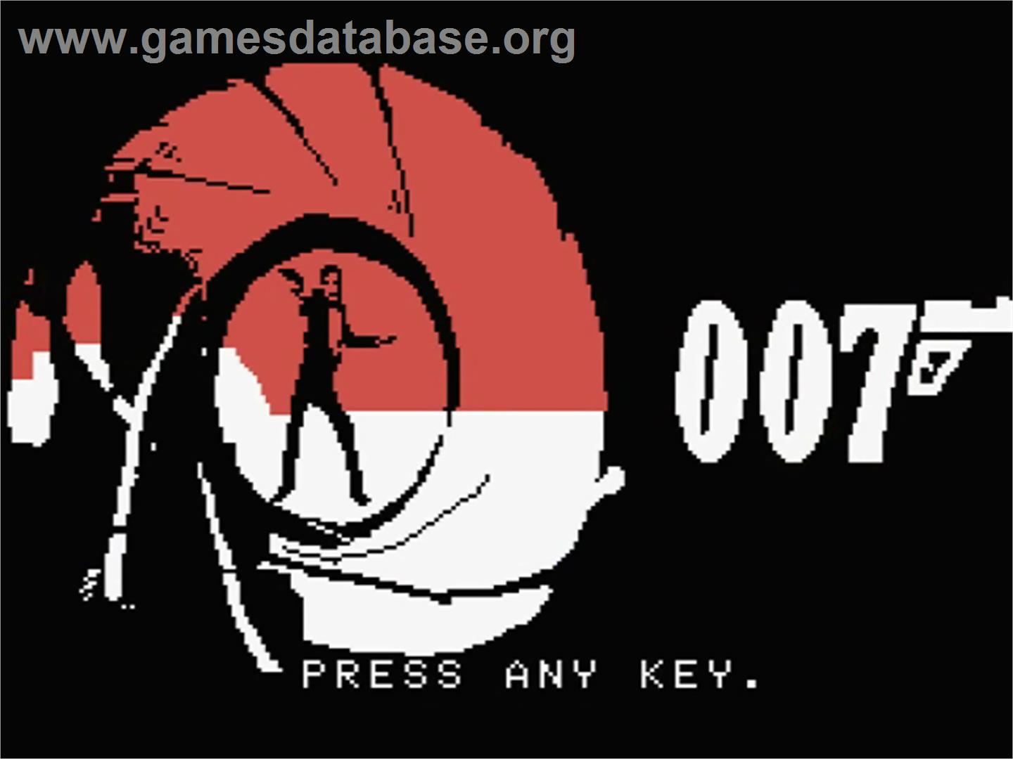 A View to a Kill - MSX - Artwork - Title Screen