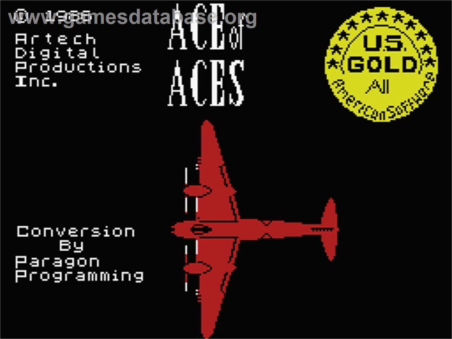 Ace of Aces - MSX - Artwork - Title Screen