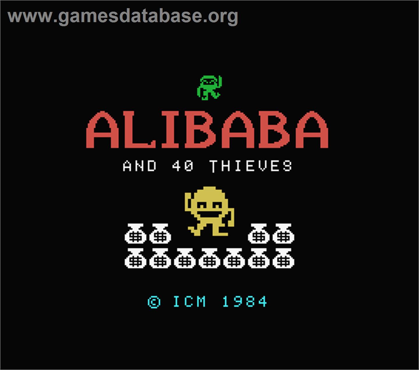 Alibaba and 40 Thieves - MSX - Artwork - Title Screen