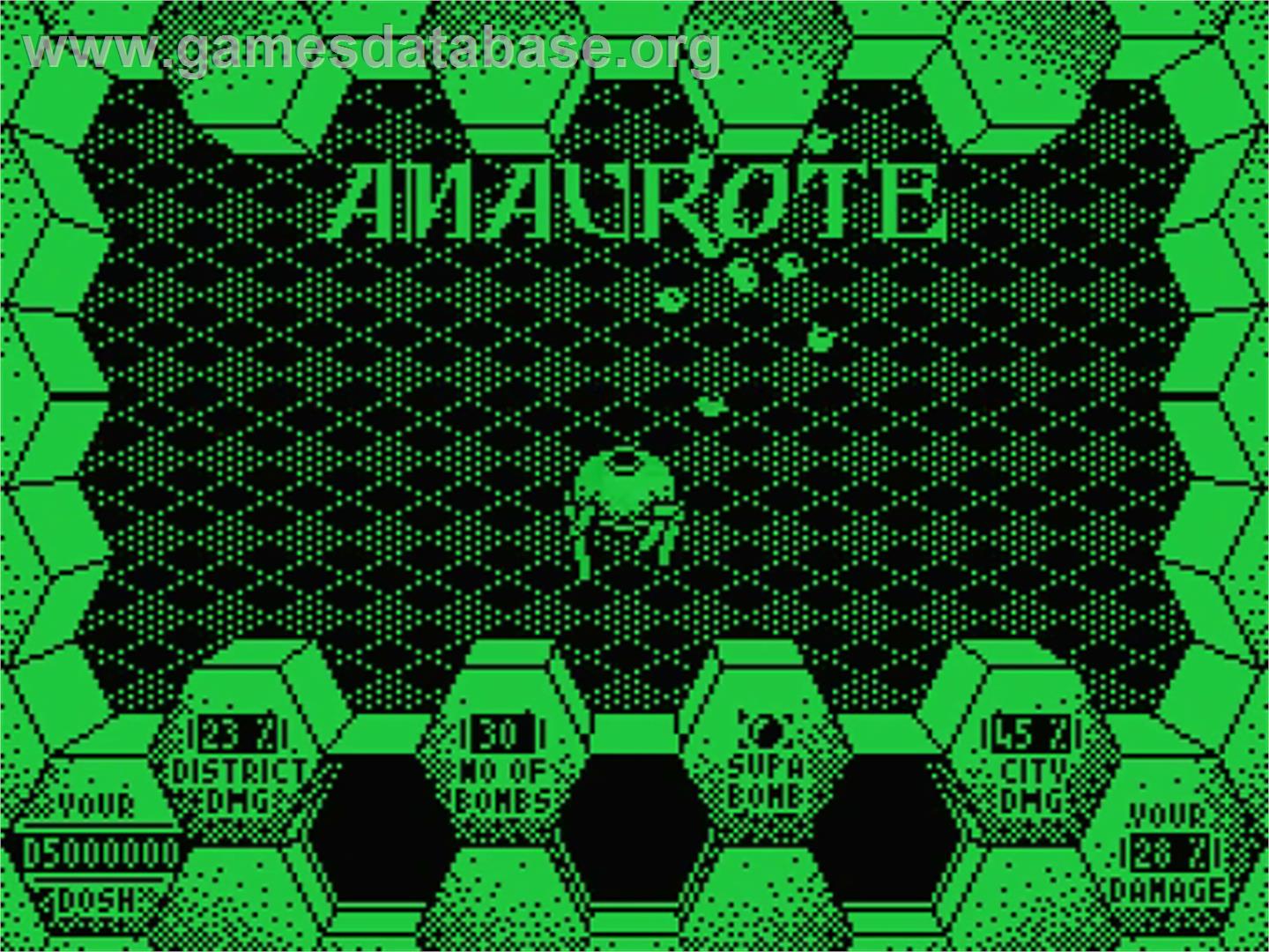 Amaurote - MSX - Artwork - Title Screen