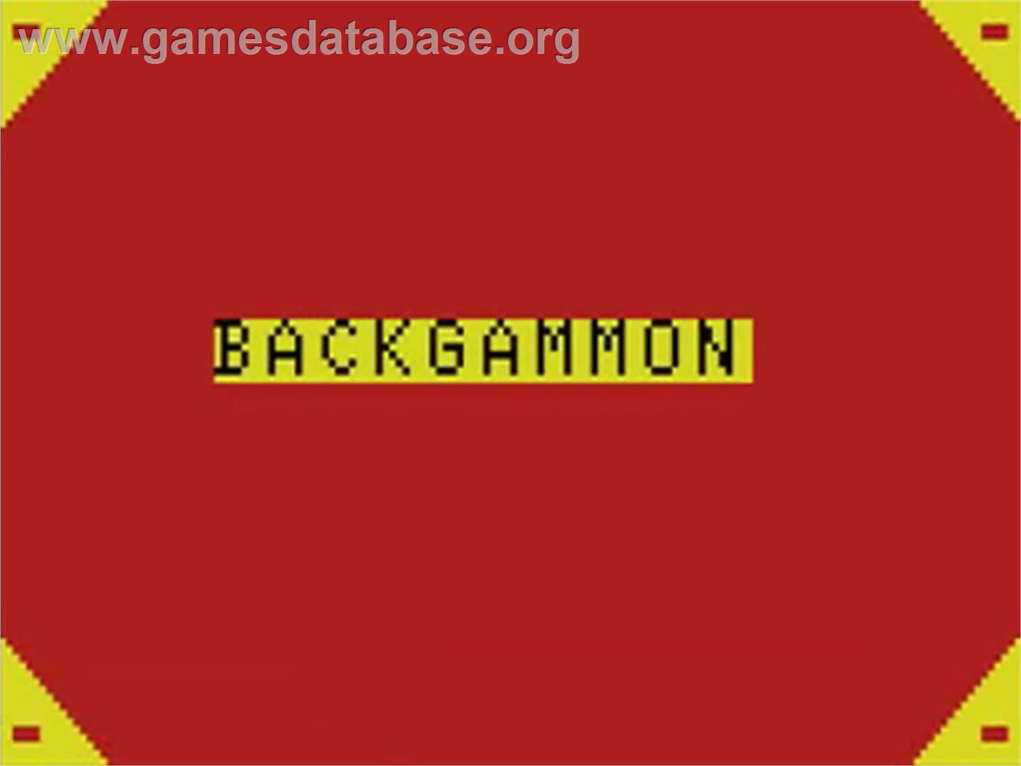Backgammon - MSX - Artwork - Title Screen