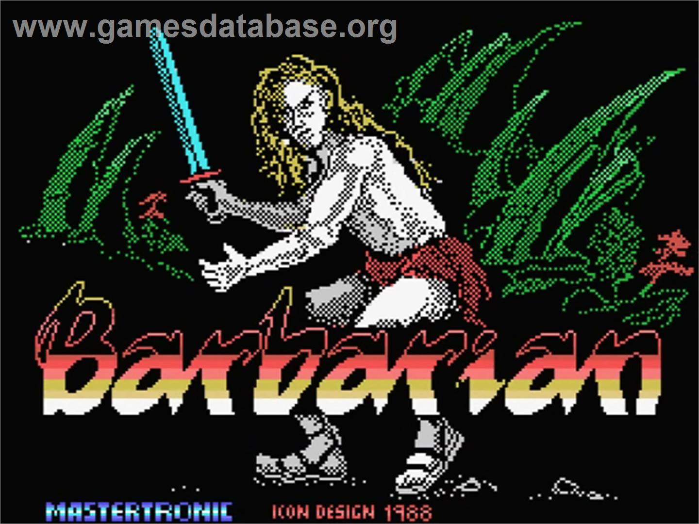 Barbarian - MSX - Artwork - Title Screen