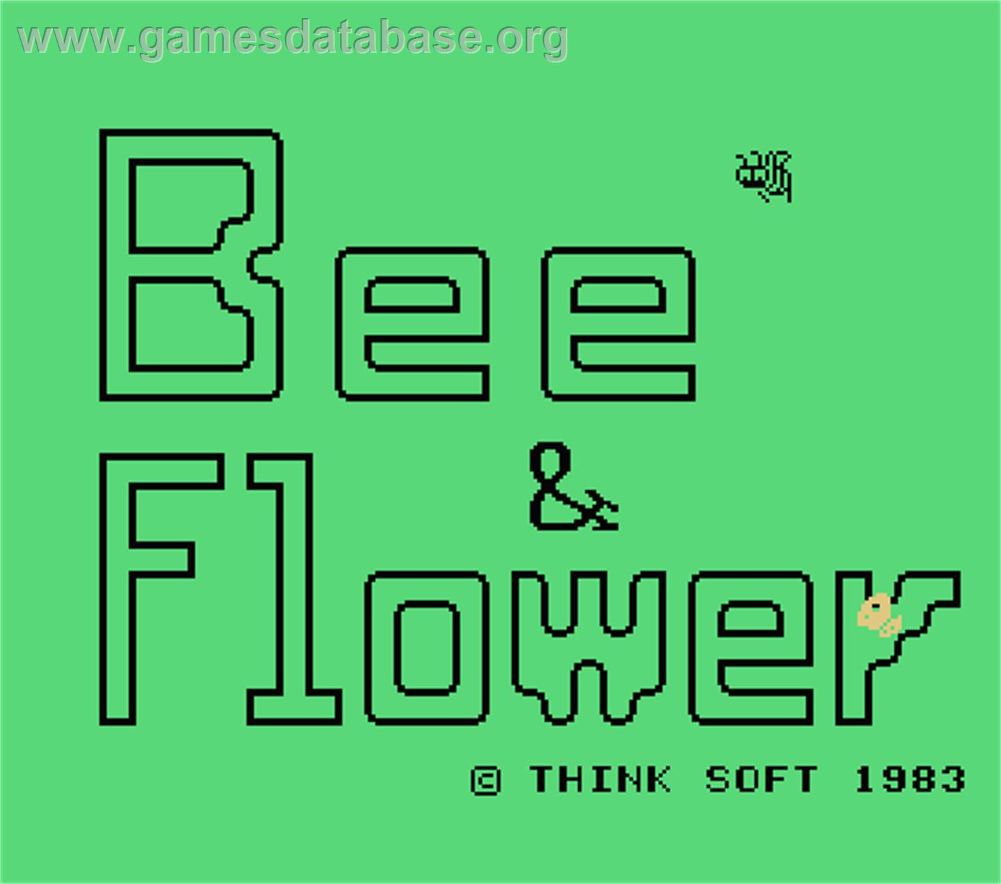 Bee And Flower - MSX - Artwork - Title Screen