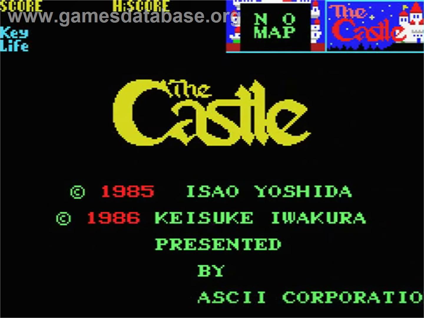 Castle - MSX - Artwork - Title Screen