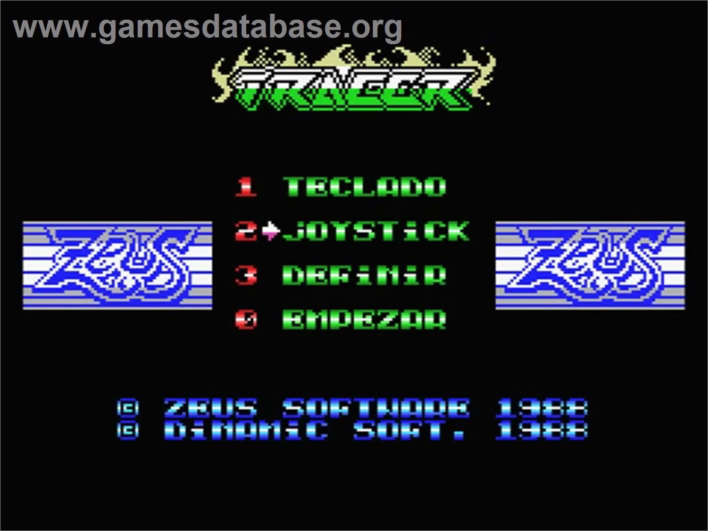 Comando Tracer - MSX - Artwork - Title Screen