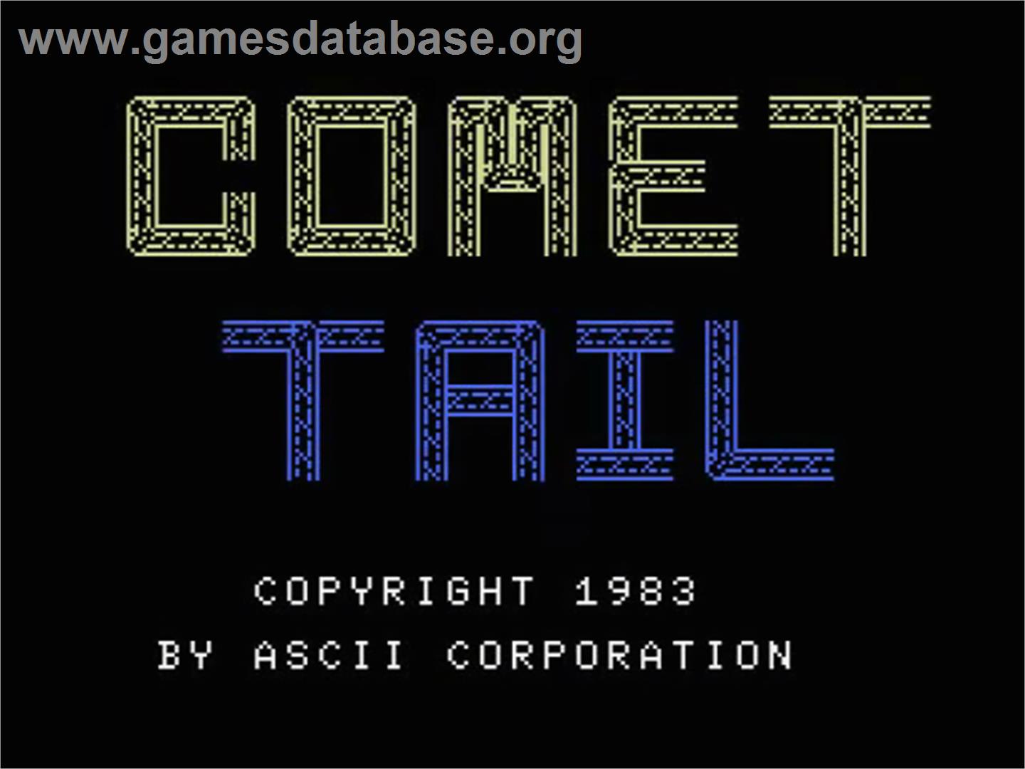 Comet Tail - MSX - Artwork - Title Screen
