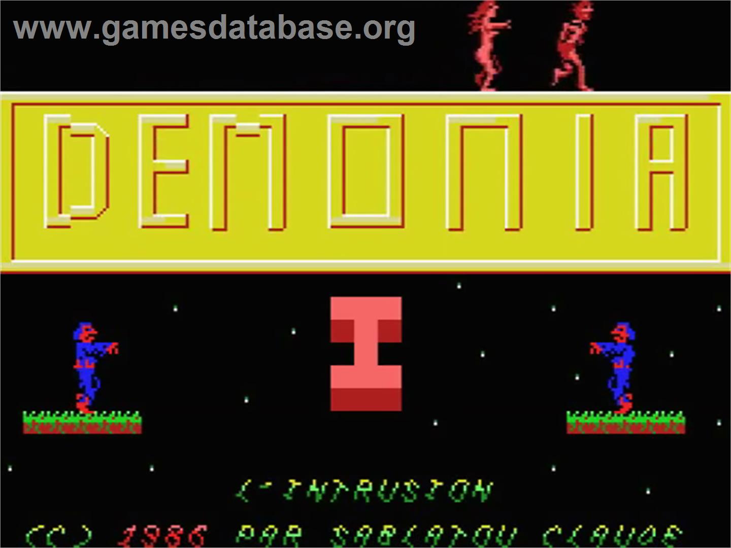 Demonia - MSX - Artwork - Title Screen