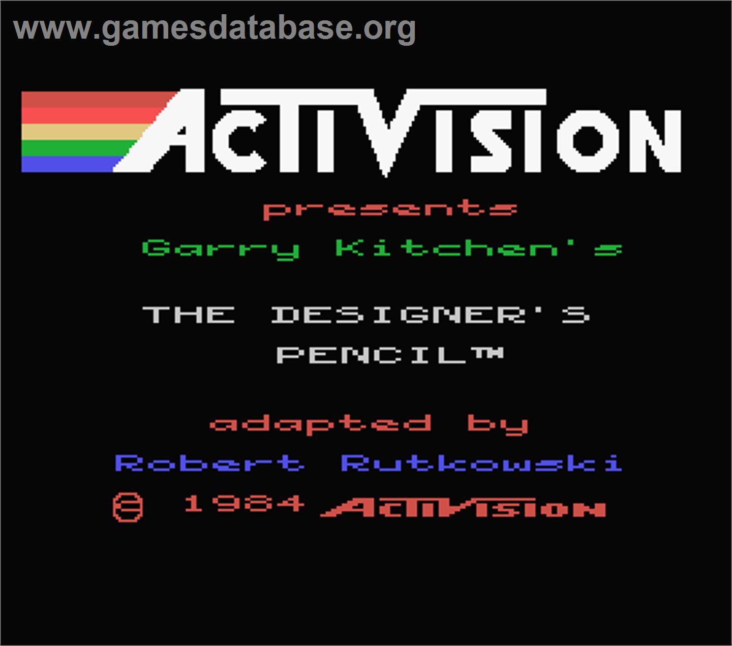 Designer's Pencil, The - MSX - Artwork - Title Screen