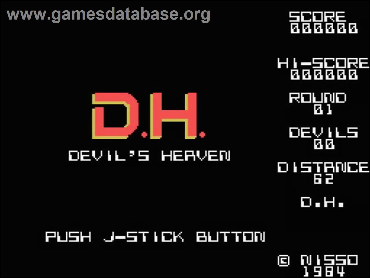 Devil's Heaven - MSX - Artwork - Title Screen
